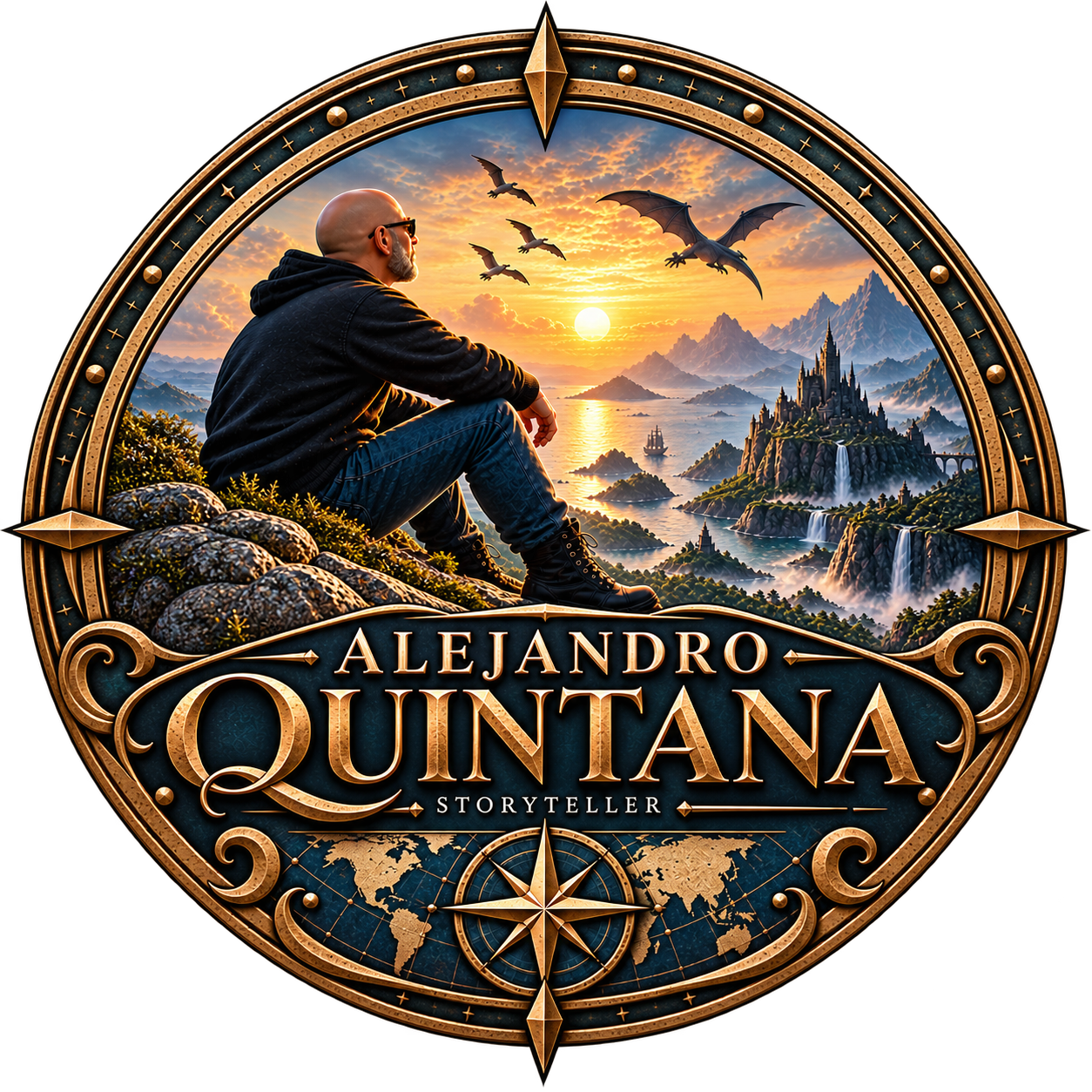 Emblema Alejandro Quintana · Storyteller