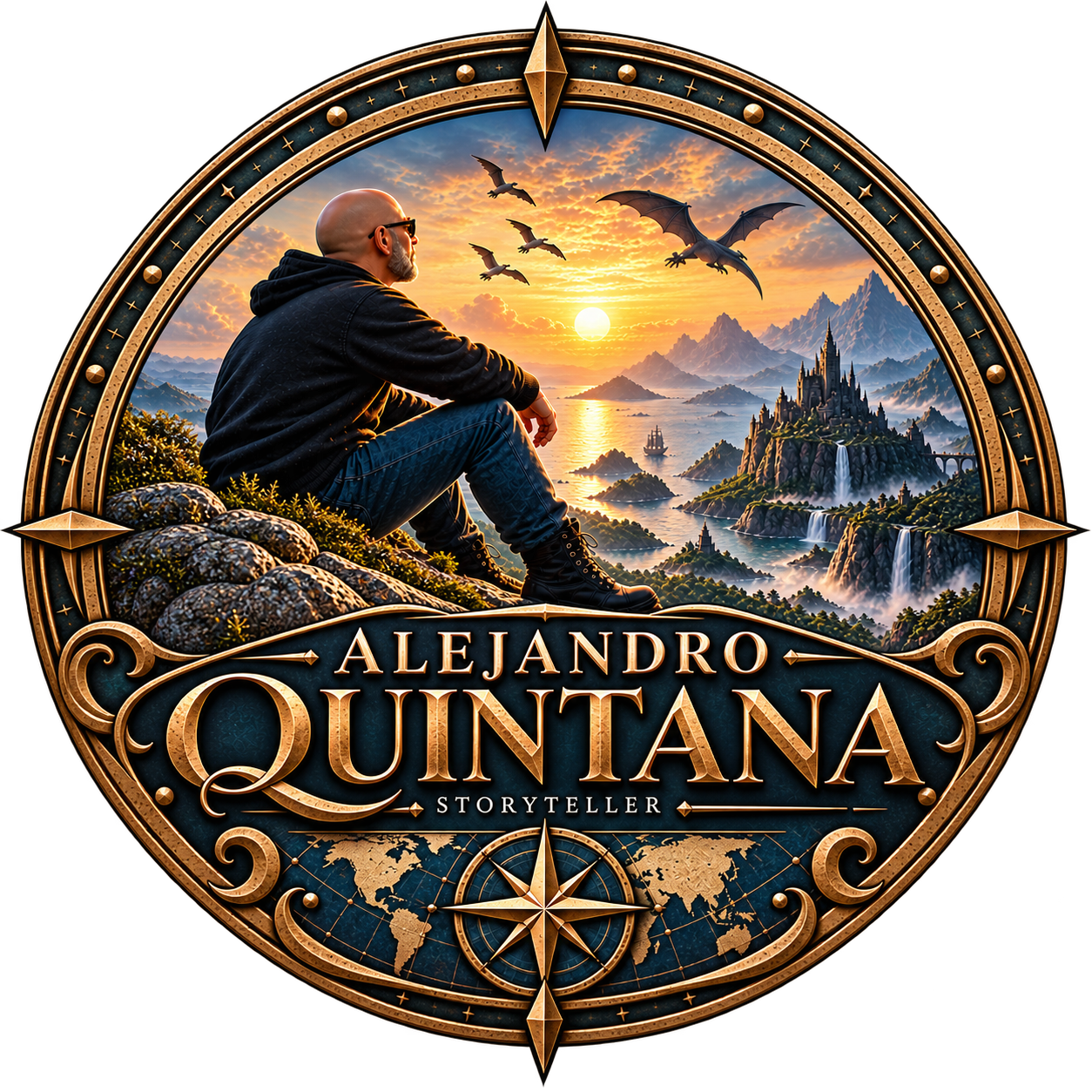 Emblema Alejandro Quintana · Storyteller